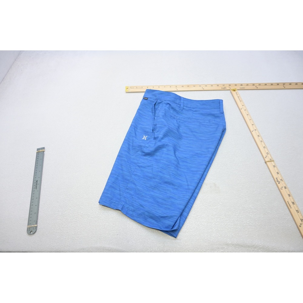 Hurley Hybrid Walk Golf Shorts Mens 34 Blue Performance Quick Dry Excellent